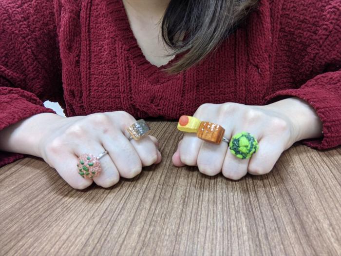 週刊ガチャ219 おにぎりのおかずがリングになったユーモアたっぷりのリング おにぎりん具3 ゲームドライブ ゲードラ