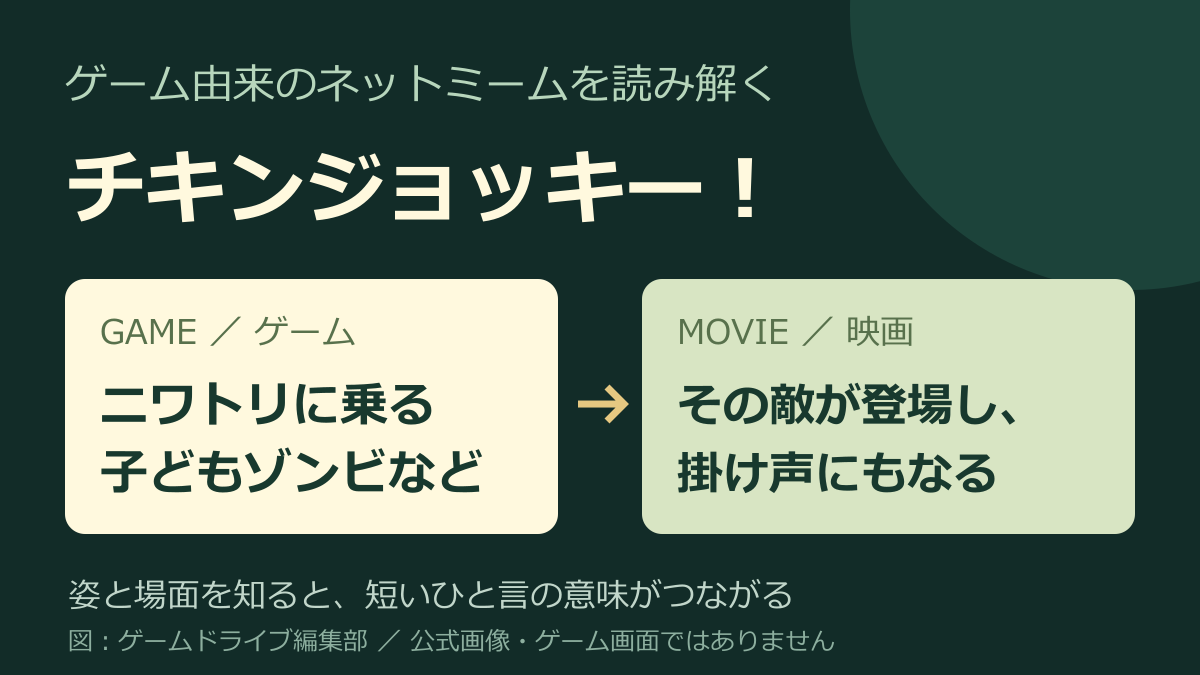 ゲーム内の呼び名と映画の掛け声の関係