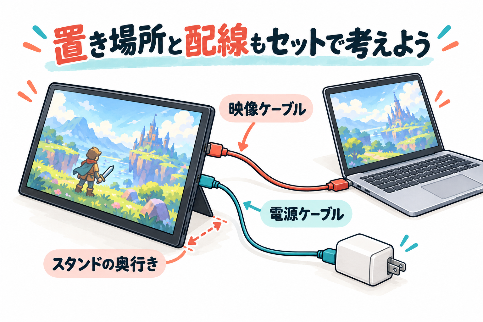 置き場所と配線もセットで考えよう