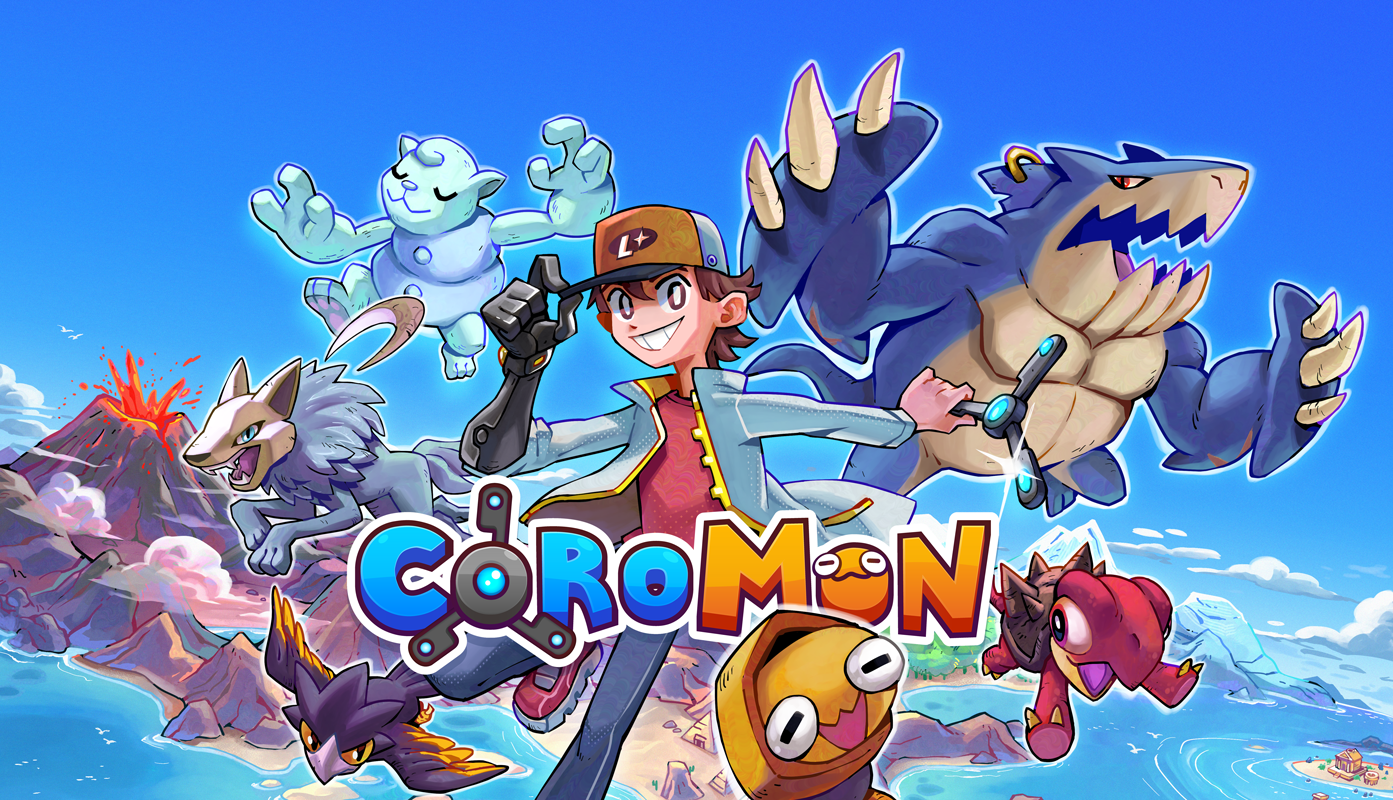 120種類以上のCoromonを仲間にして冒険する、モンスター育成RPG。