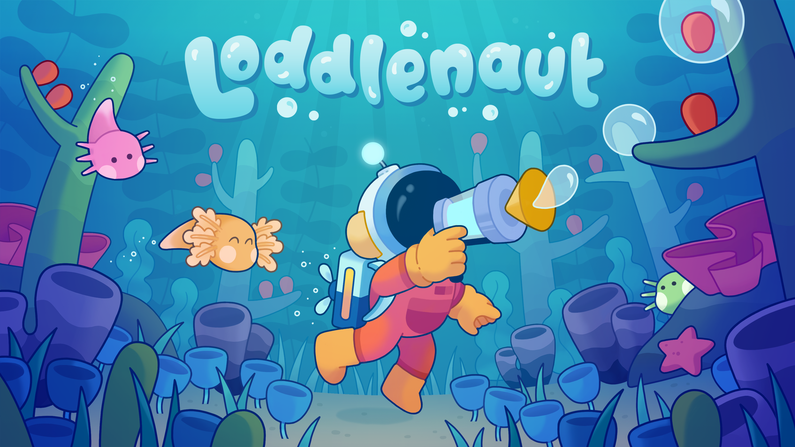 海洋惑星の清掃と生き物の世話がつながる『Loddlenaut』