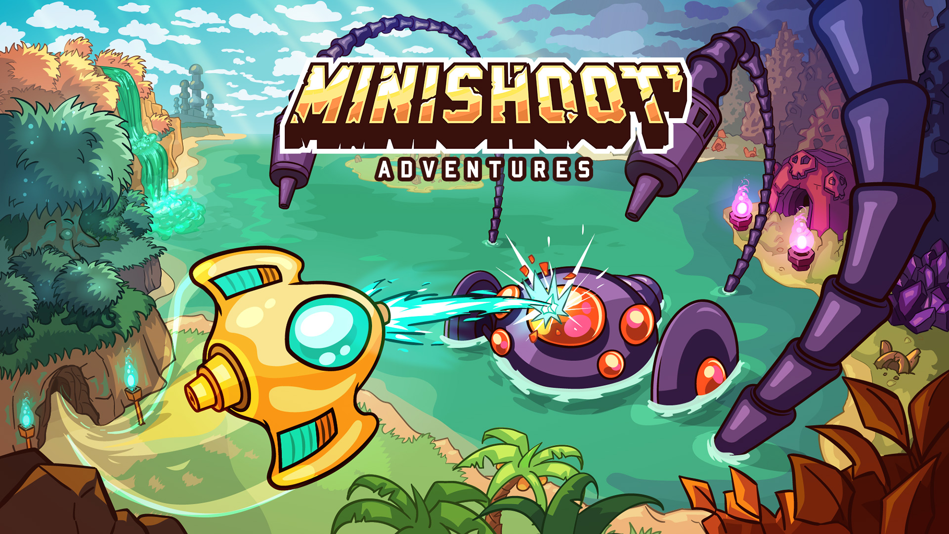 小さな宇宙船が主役の『Minishoot’ Adventures』。